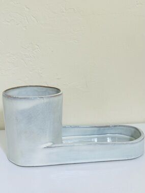 Hearth & Hand with Magnolia Kitchen Sink Caddy Stoneware Sour Cream Color